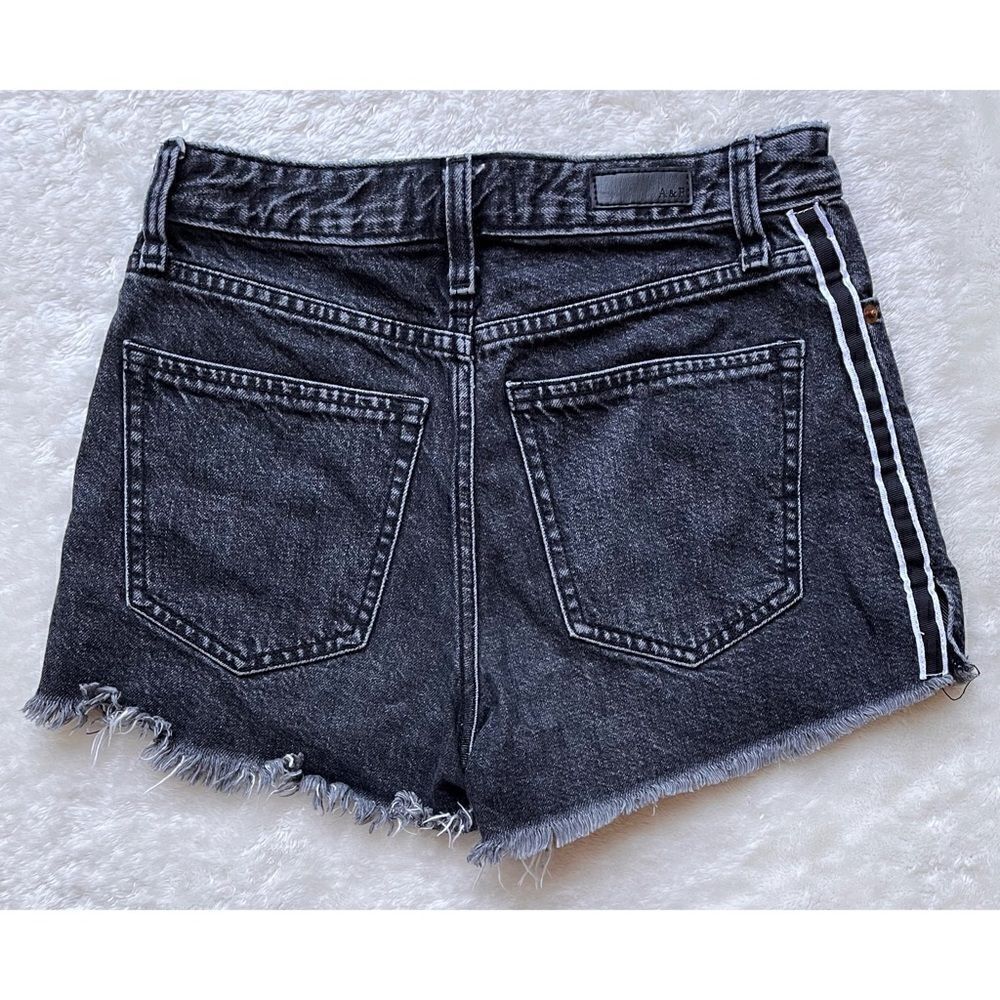 Abercrombie & Fitch Annie High Rise Shorts with Black & White Racer Stripes, 24 - Picture 12 of 16